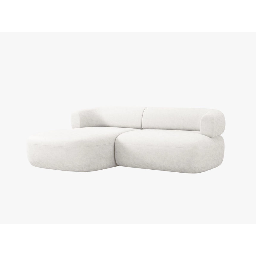 Jenny 5-Sitzer Ecksofa, Linke Seite, aus Samt, Chenille oder Boucle, 200x145 cm von Micadoni – Bild 3