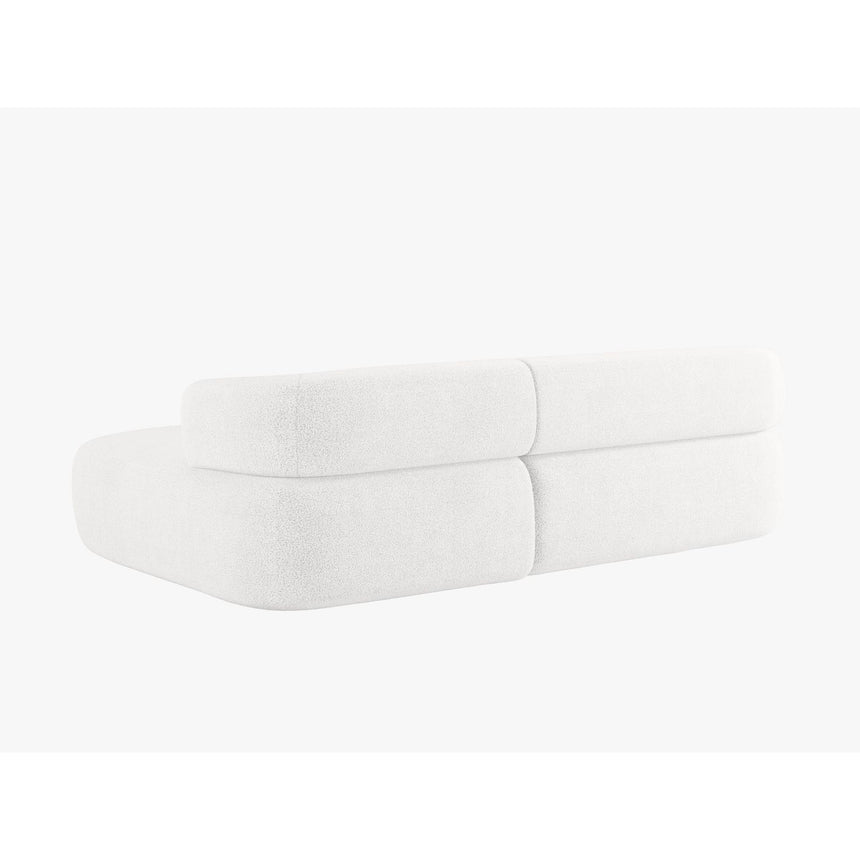 Jenny 5-Sitzer Ecksofa, Rechte Seite, aus Boucle in Elfenbein (Now or Never 01), 225x145 cm von Micadoni – Bild 4