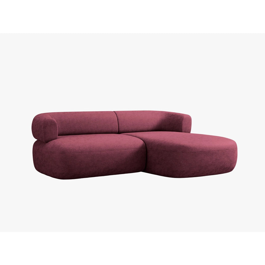 Jenny 5-Sitzer Ecksofa, Rechte Seite, aus Chenille in Kirschholz (Perfect Harmony 59), 200x145 cm von Micadoni – Bild 3