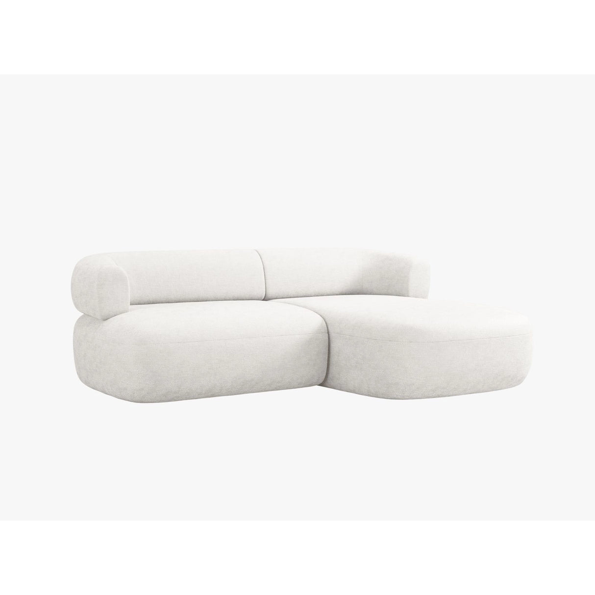 Jenny 5-Sitzer Ecksofa, Rechte Seite, aus Samt, Chenille oder Boucle, 200x145 cm von Micadoni – Bild 3