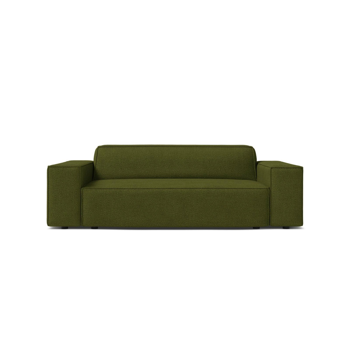 Jodie 2-Sitzer Sofa aus Boucle in Dunkles olivgrün (Baloo 2090), 175x99 cm von Micadoni – Bild 1