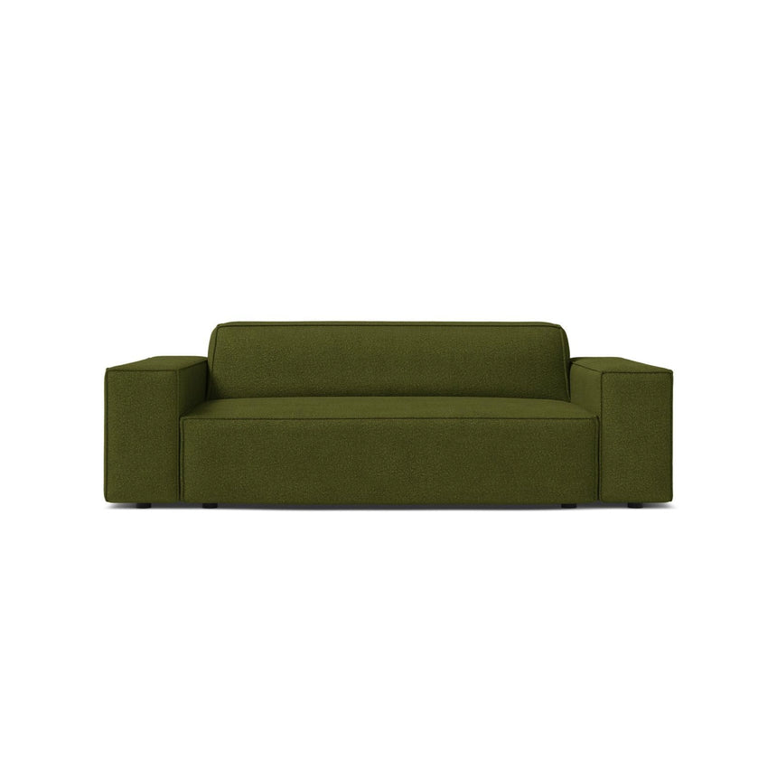 Jodie 2-Sitzer Sofa aus Boucle in Dunkles olivgrün (Baloo 2090), 175x99 cm von Micadoni – Bild 1