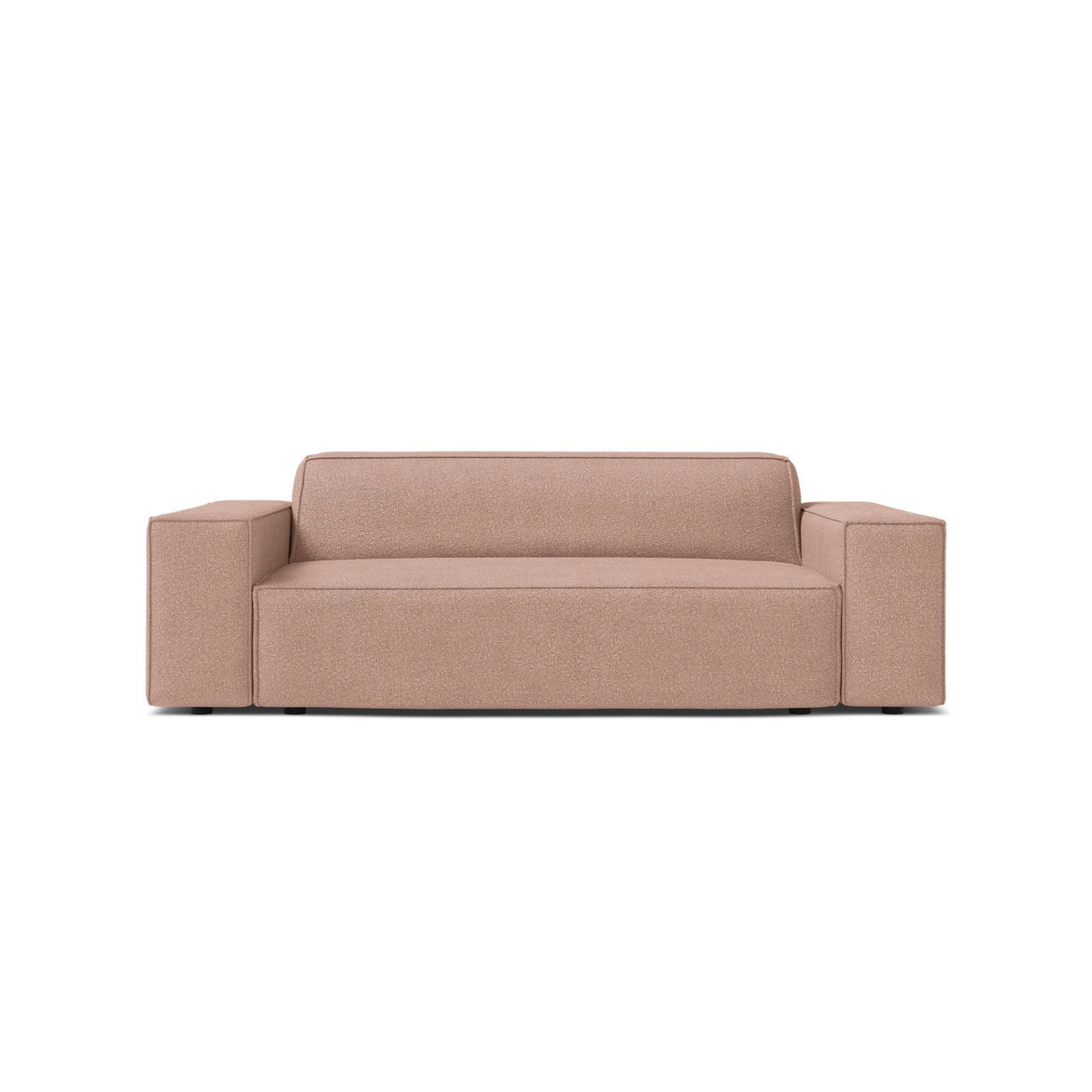 Jodie 2-Sitzer Sofa aus Boucle in Puderrosa (Baloo 2072), 175x99 cm von Micadoni – Bild 1