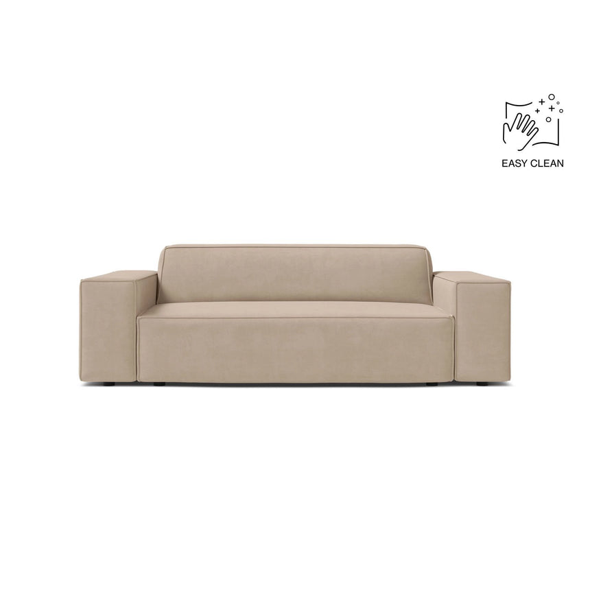 Jodie 2-Sitzer Sofa aus Samt in Beige (Venus 2928), 175x99 cm von Micadoni – Bild 1