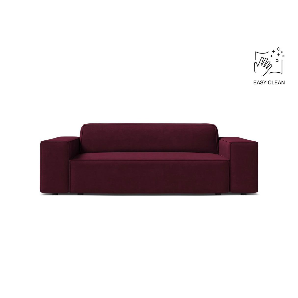 Jodie 2-Sitzer Sofa aus Samt in Burgundy (Venus 2932), 175x99 cm von Micadoni – Bild 1