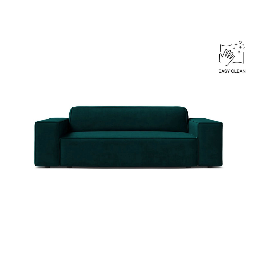 Jodie 2-Sitzer Sofa aus Samt in Deep Petrol (Venus 2911), 175x99 cm von Micadoni – Bild 1
