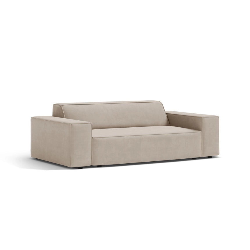 Jodie 2-Sitzer Sofa aus Samt in Dunkelbeige (Bluvel 30), 175x99 cm von Micadoni – Bild 3