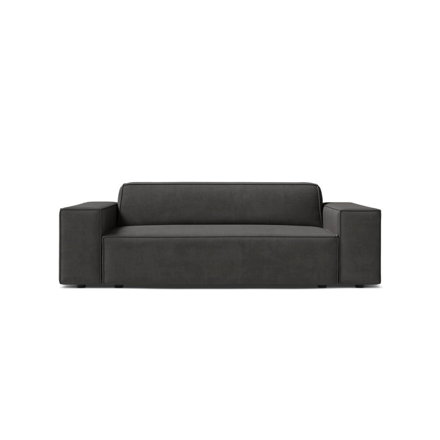 Jodie 2-Sitzer Sofa aus Samt in Grau (Bluvel 14), 175x99 cm von Micadoni – Bild 1