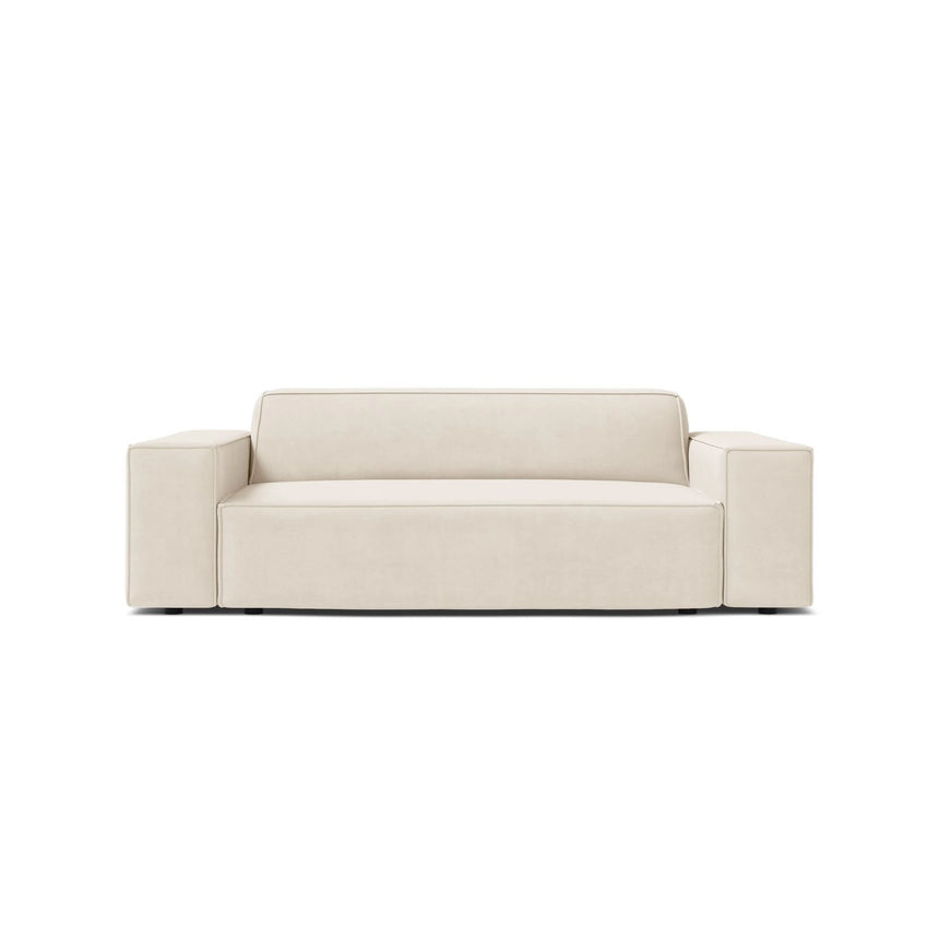 Jodie 2-Sitzer Sofa aus Samt in Leichtes Beige (Bluvel 22), 175x99 cm von Micadoni – Bild 1