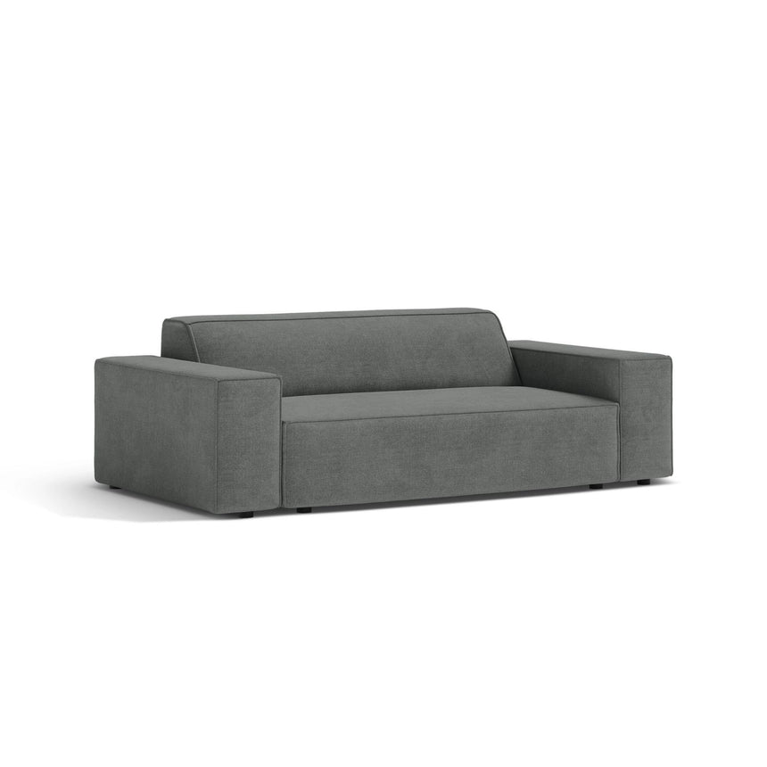 Jodie 2-Sitzer Sofa aus Strukturierter Stoff in Grau (Liberty 20), 175x99 cm von Micadoni – Bild 3