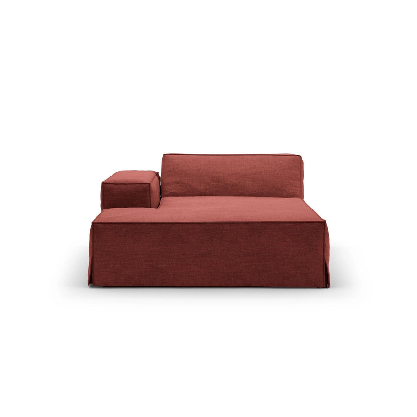 Jodie Einzelmodul Sofa mit abnehmbarem Bezug, Linke Seite, aus Strukturierter Stoff in Kirschholz (LINS 58), 166x102 cm von Micadoni – Bild 3