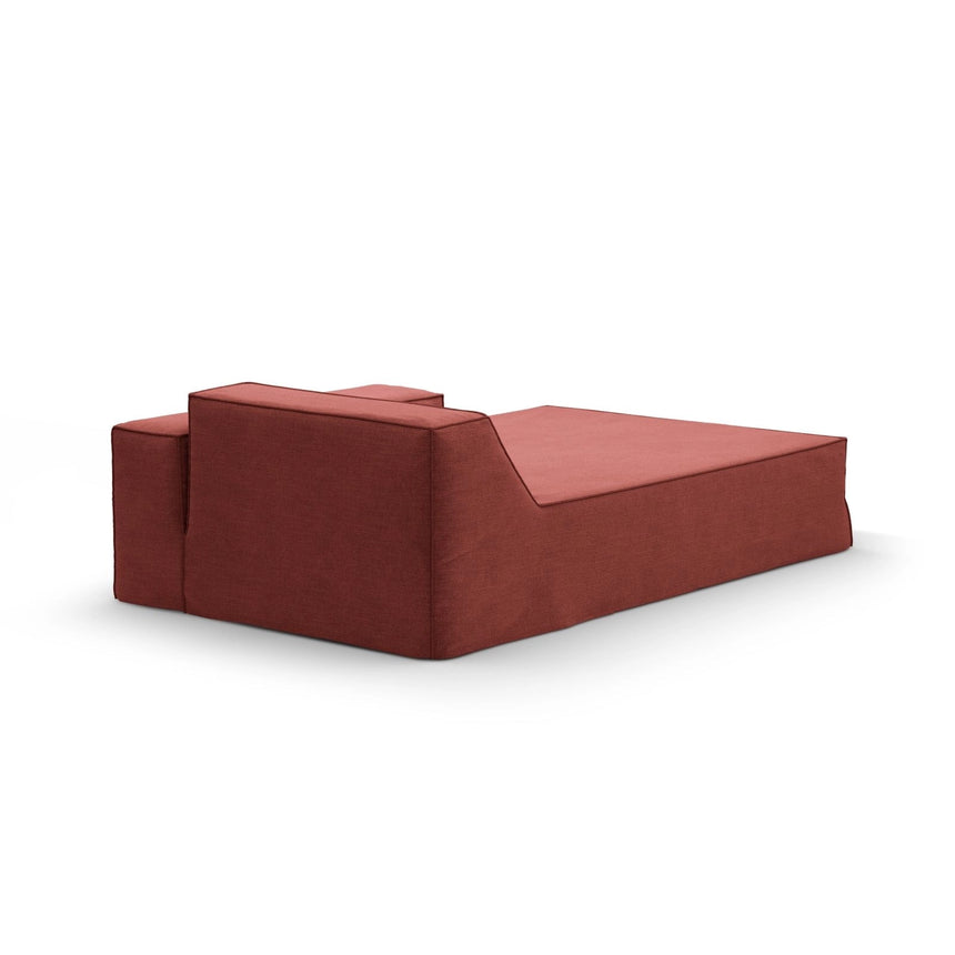Jodie Einzelmodul Sofa mit abnehmbarem Bezug, Linke Seite, aus Strukturierter Stoff in Kirschholz (LINS 58), 166x102 cm von Micadoni – Bild 4