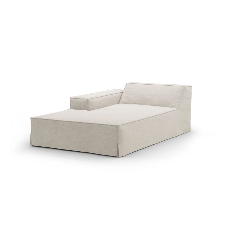 Jodie Einzelmodul Sofa mit abnehmbarem Bezug, Linke Seite, aus Strukturstoff, 166x102 cm von Micadoni – Bild 1