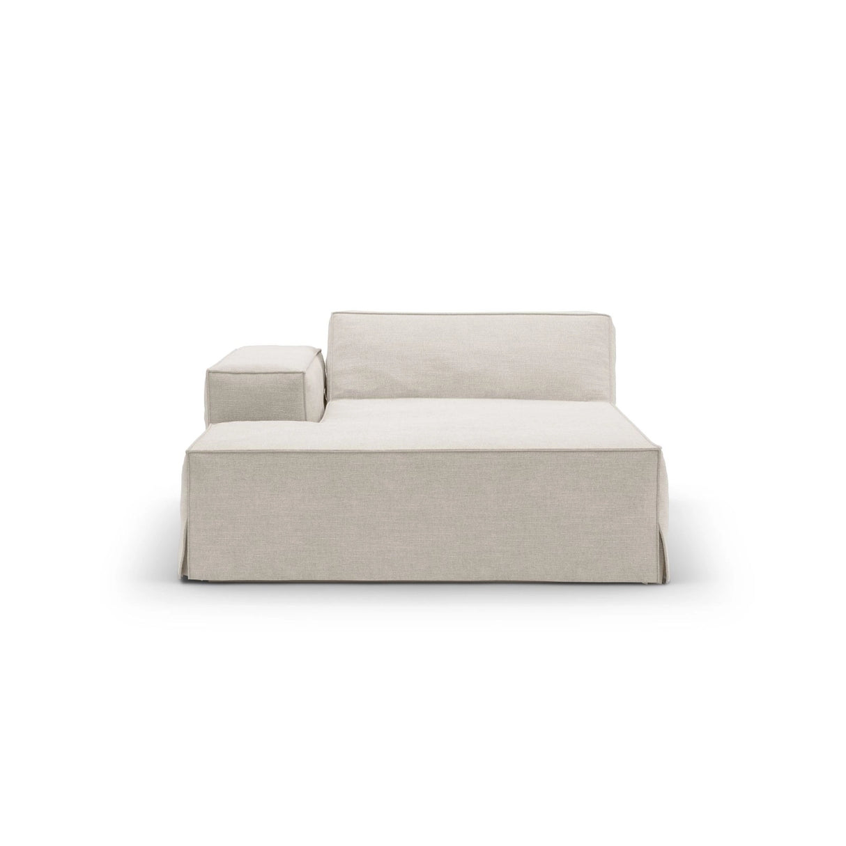 Jodie Einzelmodul Sofa mit abnehmbarem Bezug, Linke Seite, aus Strukturstoff, 166x102 cm von Micadoni – Bild 3