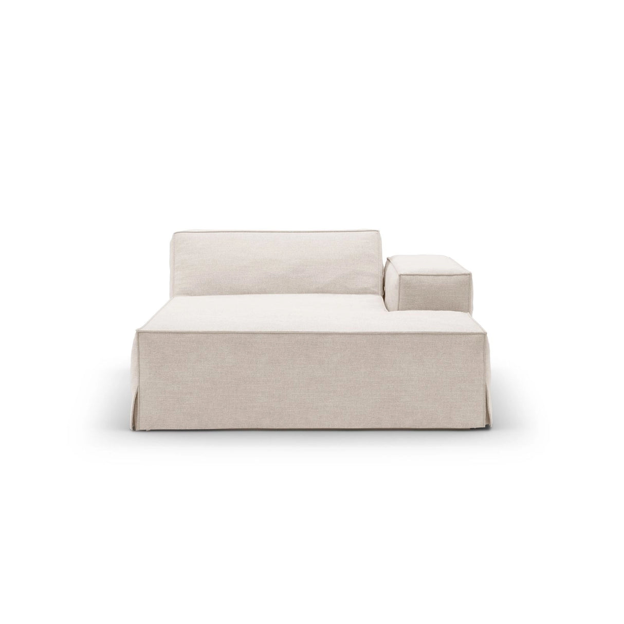 Jodie Einzelmodul Sofa mit abnehmbarem Bezug, Rechte Seite, aus Strukturierter Stoff in Beige (LINS 22), 166x102 cm von Micadoni – Bild 3