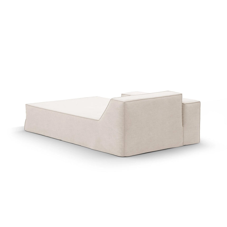 Jodie Einzelmodul Sofa mit abnehmbarem Bezug, Rechte Seite, aus Strukturierter Stoff in Beige (LINS 22), 166x102 cm von Micadoni – Bild 4