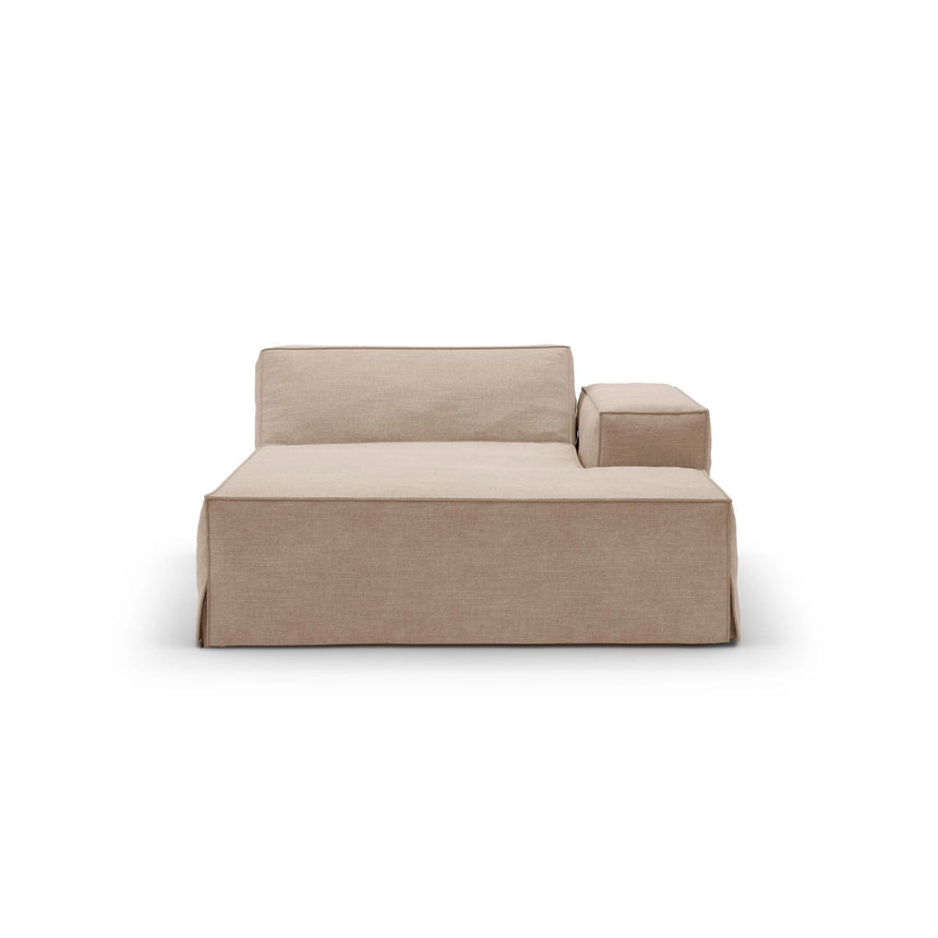 Jodie Einzelmodul Sofa mit abnehmbarem Bezug, Rechte Seite, aus Strukturierter Stoff in Sand (LINS 32), 166x102 cm von Micadoni – Bild 3