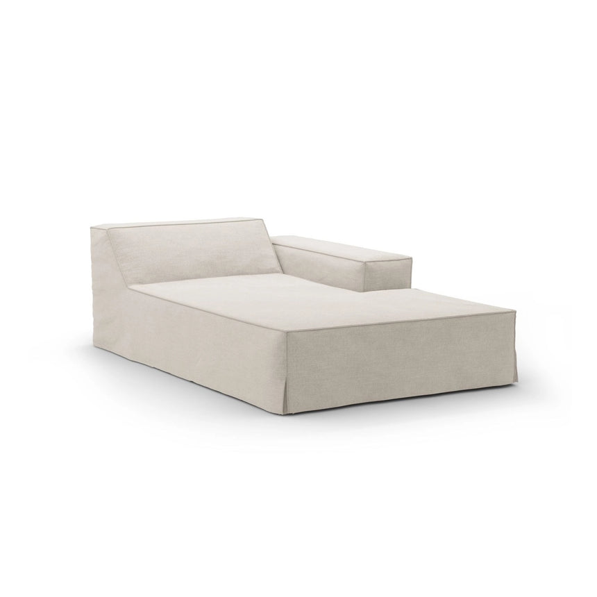 Jodie Einzelmodul Sofa mit abnehmbarem Bezug, Rechte Seite, aus Strukturstoff, 166x102 cm von Micadoni – Bild 1
