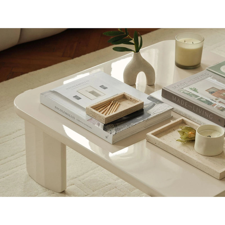 Jonc Couchtisch glänzend, 80x80x35 cm von Micadoni – Produktbild 2