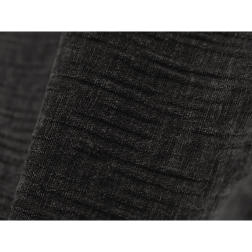 Kaelle 3-Sitzer Sofa mit Schlaffunktion und Bettkasten, ausklappbar, aus Chenille in Schwarz (Over The Horizon 99), 244x97 cm von Micadoni – Bild 8