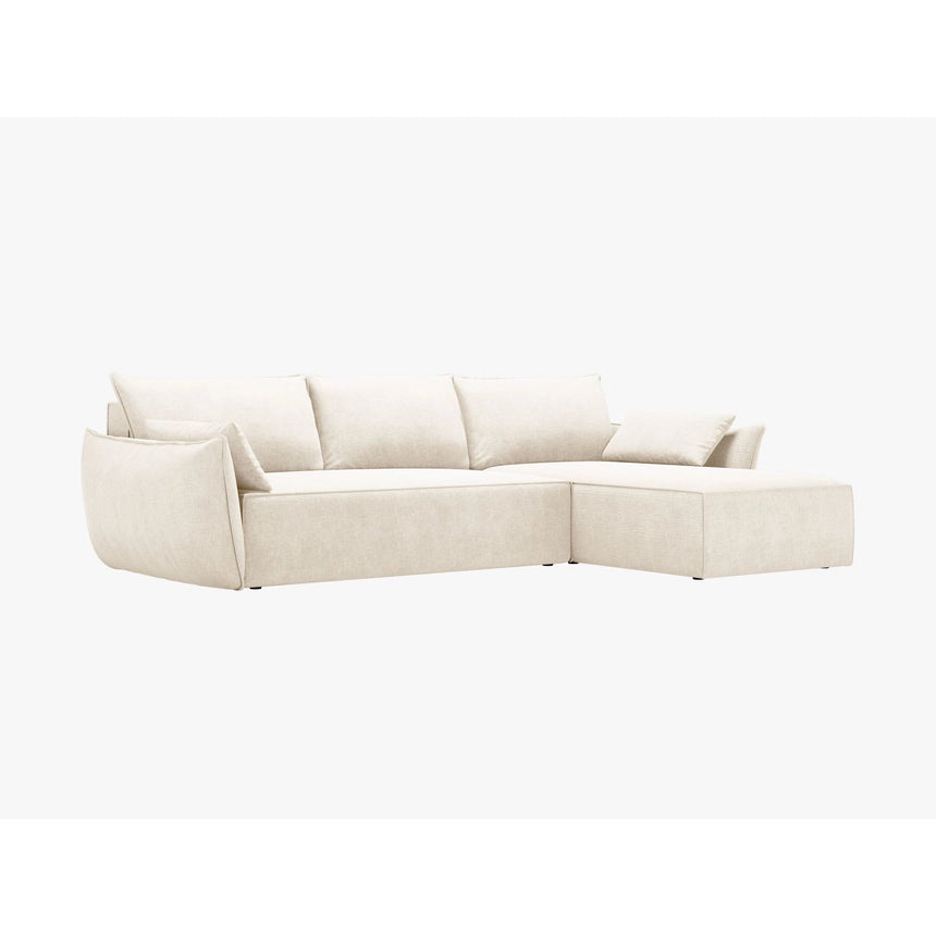 Kaelle 4-Sitzer Ecksofa mit Schlaffunktion und Bettkasten, Linke Seite, aus Samt oder Chenille, 252x165 cm von Micadoni – Bild 7
