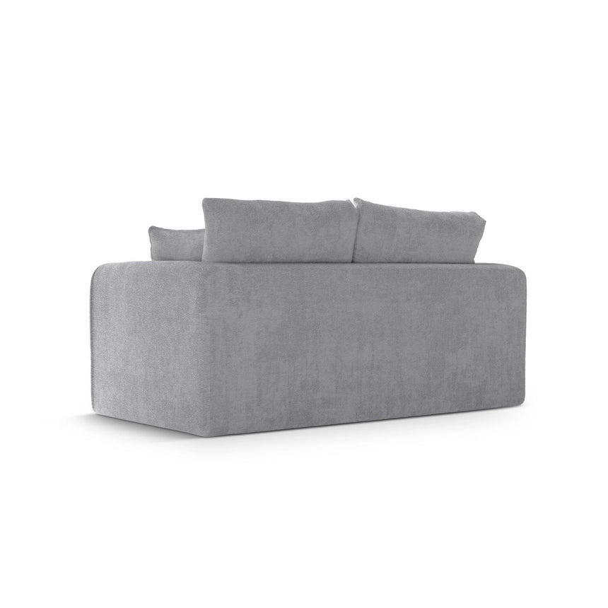 Lido 2-Sitzer Sofa mit Schlaffunktion, ausklappbar, aus Boucle in Grau (CORAL 75), 158x69 cm von Micadoni – Bild 5