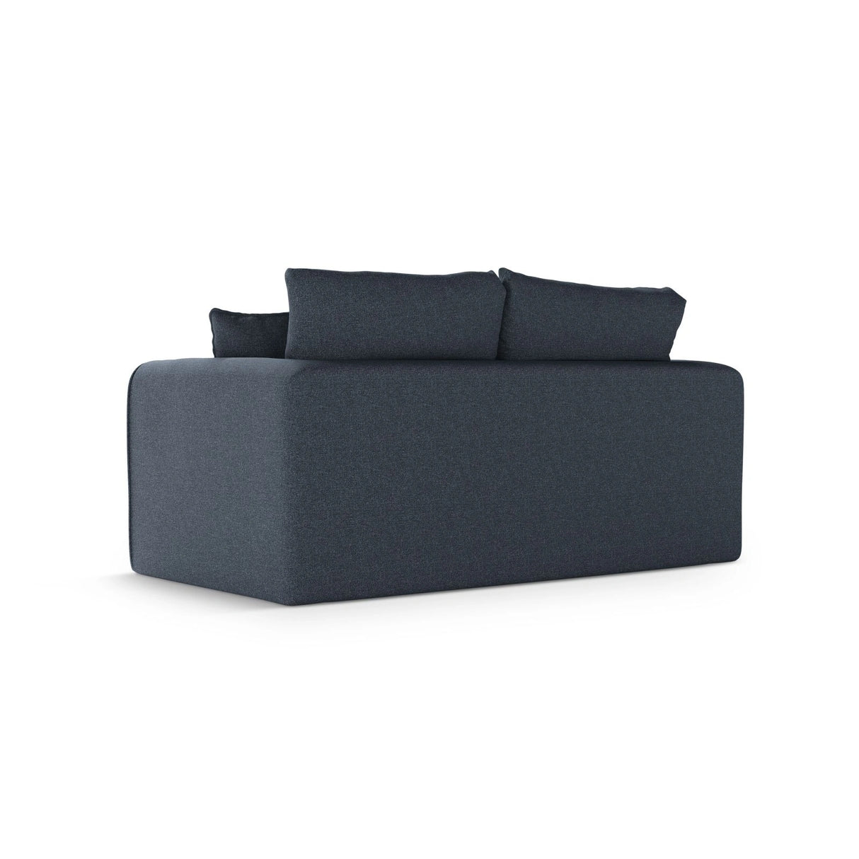 Lido 2-Sitzer Sofa mit Schlaffunktion, ausklappbar, aus Strukturierter Stoff in Dunkelblau (Solid 79), 158x69 cm von Micadoni – Bild 5