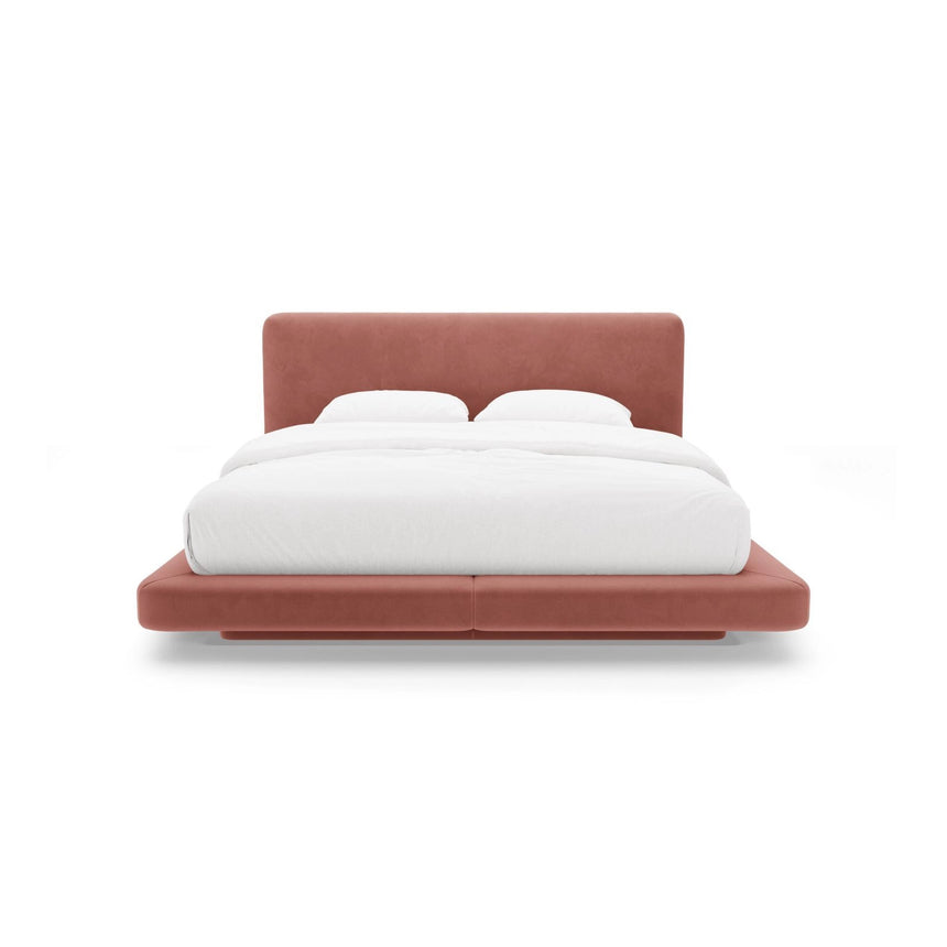 Linea Bett mit Kopfteil aus Samt in Rosa (Magic Velvet 2257), 160x200 cm von Micadoni – Bild 5