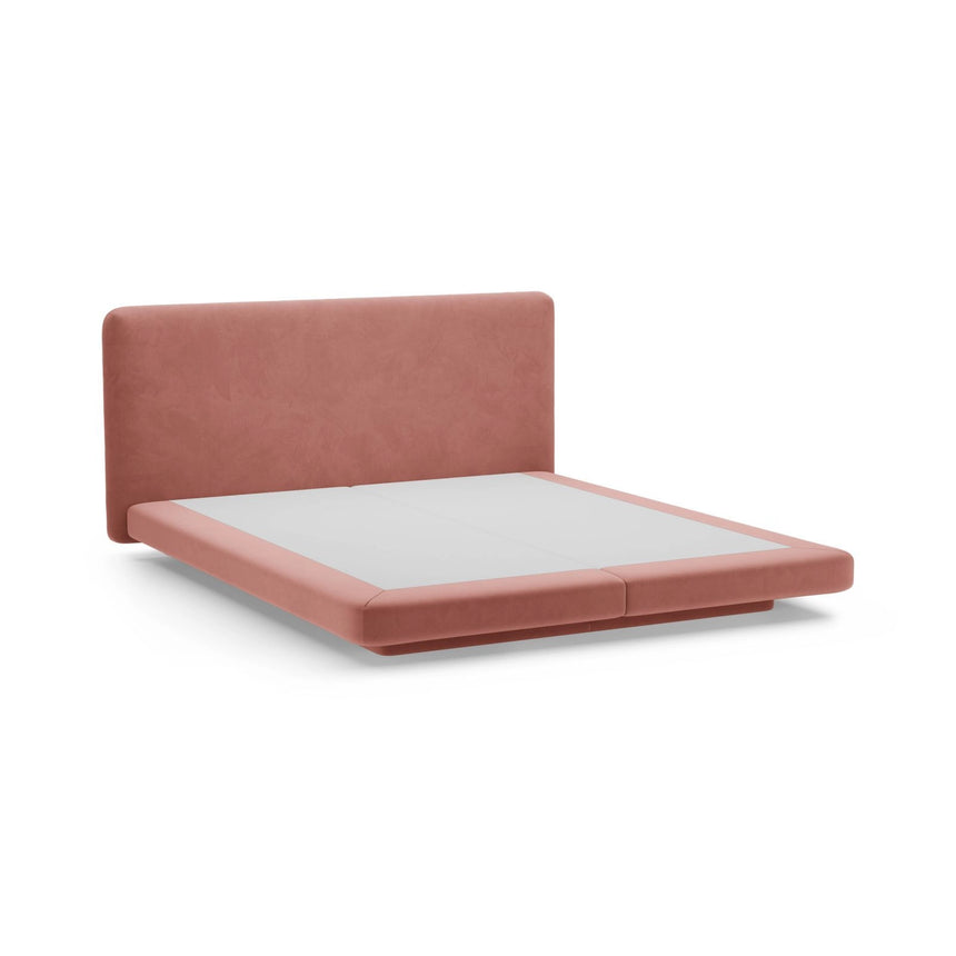 Linea Bett mit Kopfteil aus Samt in Rosa (Magic Velvet 2257), 160x200 cm von Micadoni – Bild 6