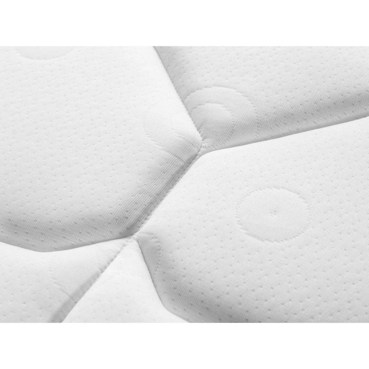 Lorne Schaumstoffmatratze aus Strukturierter Stoff in Weiß und blau, 200x180 cm von Micadoni – Produktbild 3