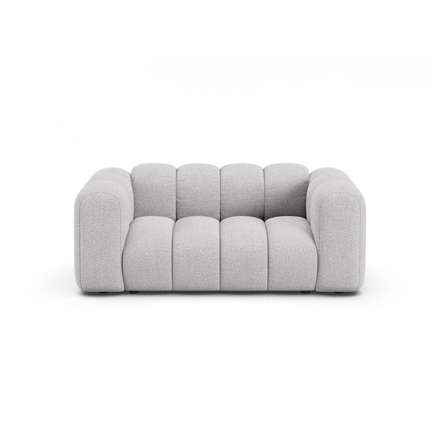 Lupine 2-Sitzer Sofa aus Boucle in Hellgrau (Baloo 2085), 170x95 cm von Micadoni – Bild 1