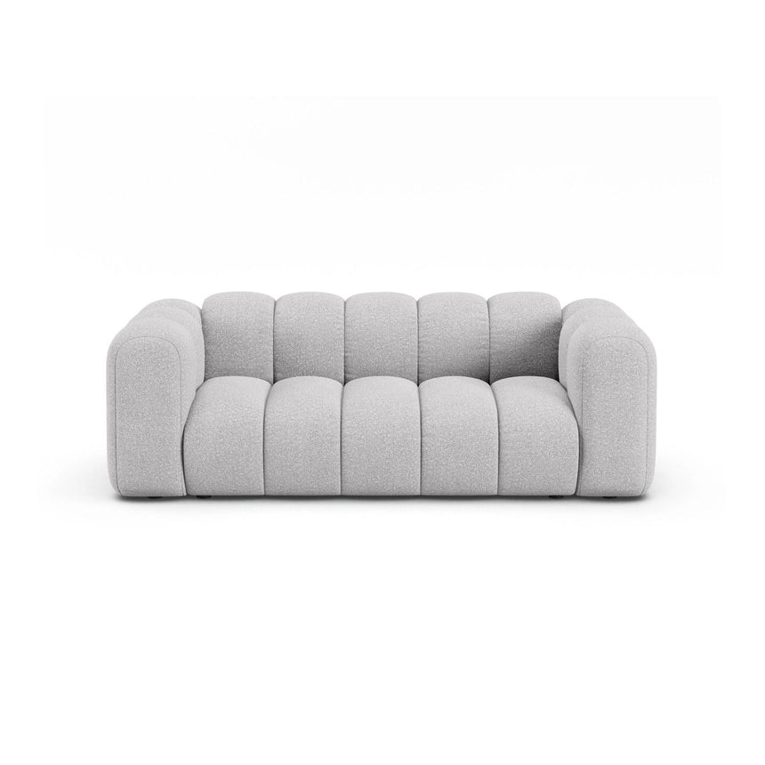 Lupine 2-Sitzer Sofa aus Boucle in Hellgrau (Baloo 2085), 200x95 cm von Micadoni – Bild 1
