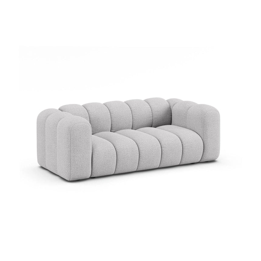 Lupine 2-Sitzer Sofa aus Boucle in Hellgrau (Baloo 2085), 200x95 cm von Micadoni – Bild 3
