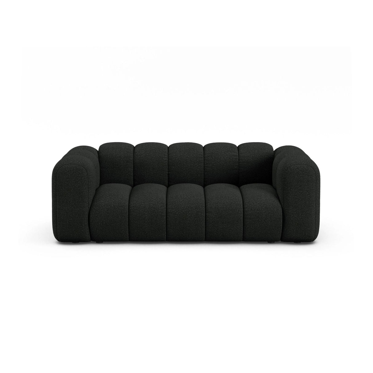 Lupine 2-Sitzer Sofa aus Boucle in Schwarz (Baloo 2082), 200x95 cm von Micadoni – Bild 1