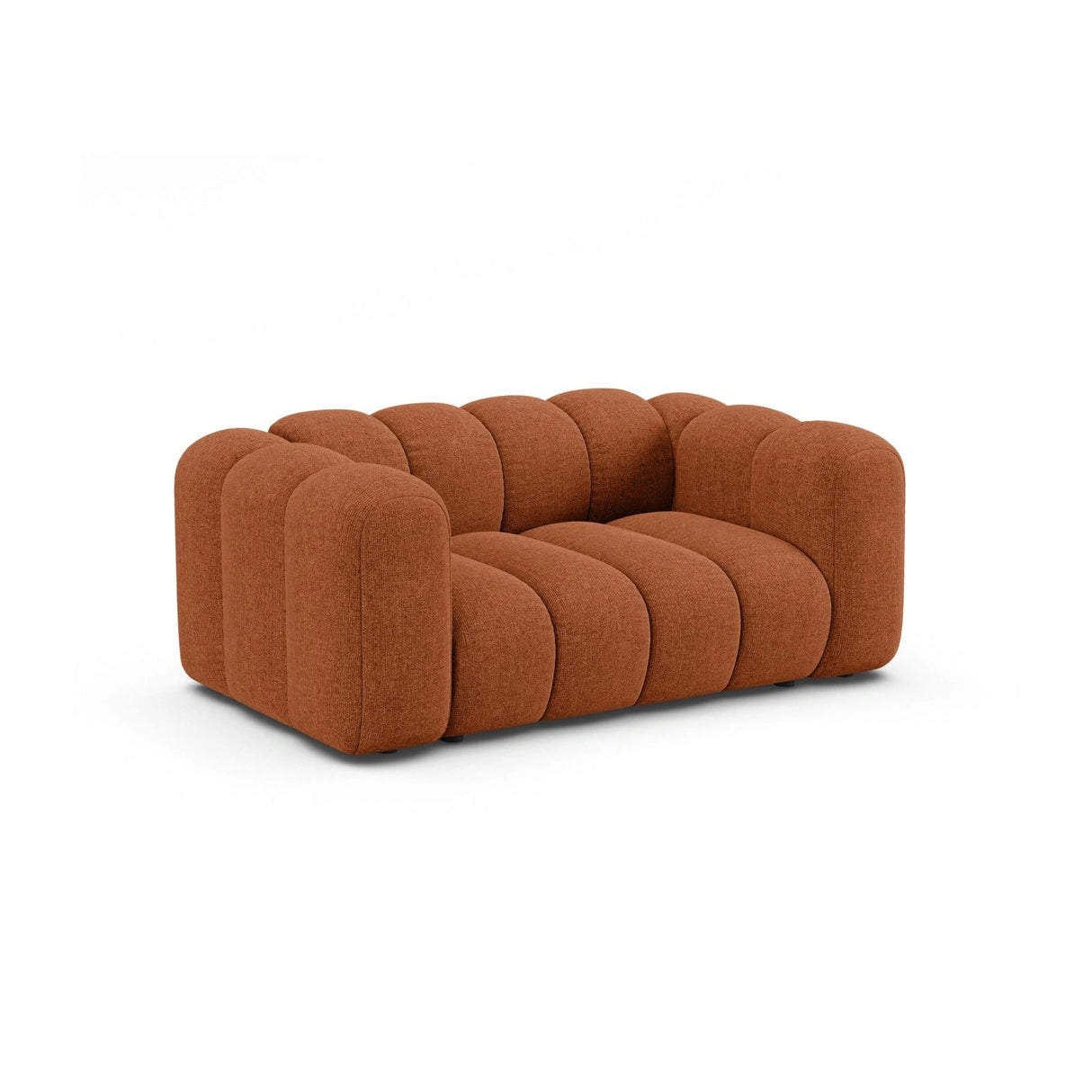 Lupine 2-Sitzer Sofa aus Chenille in Brick (Eden 10 Terra), 170x95 cm von Micadoni – Bild 2