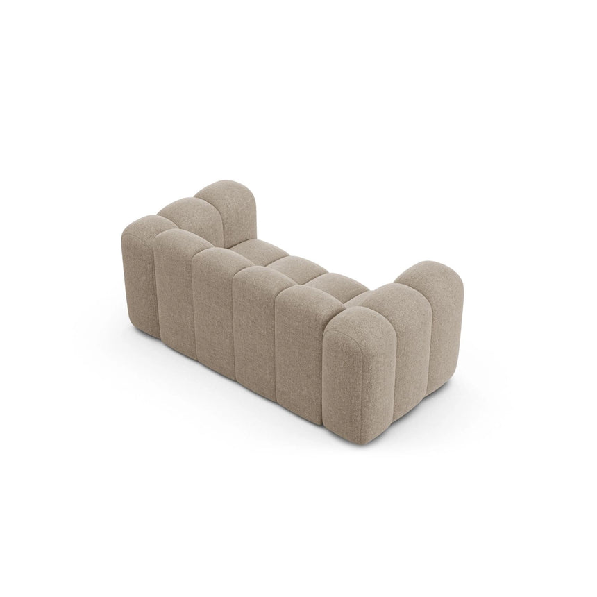 Lupine 2-Sitzer Sofa aus Chenille in Dunkelbeige (Eden 4 Beige), 170x95 cm von Micadoni – Bild 3