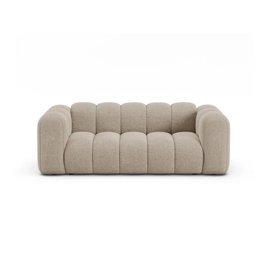 Lupine 2-Sitzer Sofa aus Chenille in Dunkelbeige (Eden 4 Beige), 200x95 cm von Micadoni – Bild 1