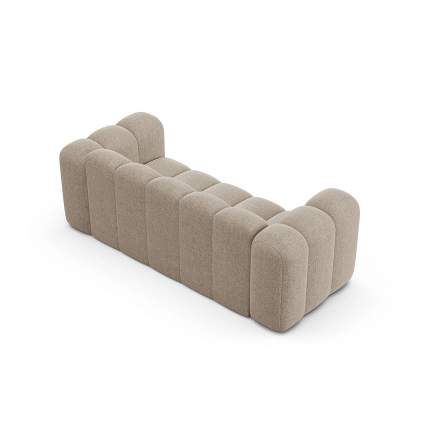 Lupine 2-Sitzer Sofa aus Chenille in Dunkelbeige (Eden 4 Beige), 200x95 cm von Micadoni – Bild 4