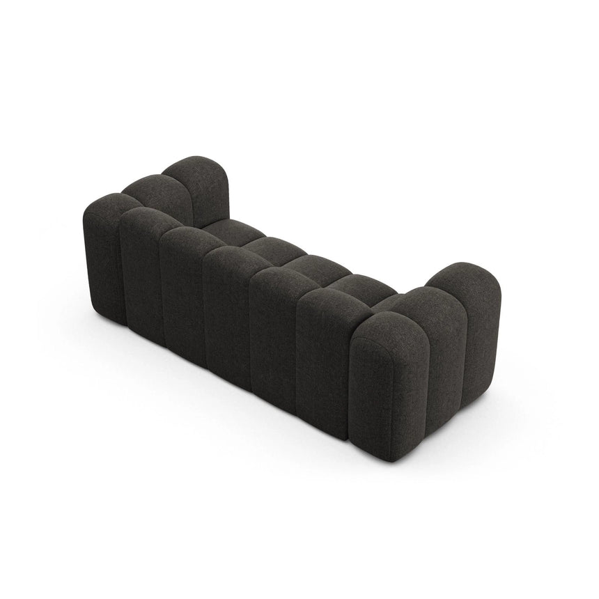 Lupine 2-Sitzer Sofa aus Chenille in Dunkelgrau (Eden 20 Graphite), 200x95 cm von Micadoni – Bild 4