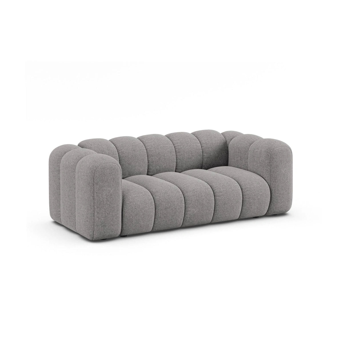 Lupine 2-Sitzer Sofa aus Chenille in Hellgrau (Eden 18 Grey), 200x95 cm von Micadoni – Bild 3