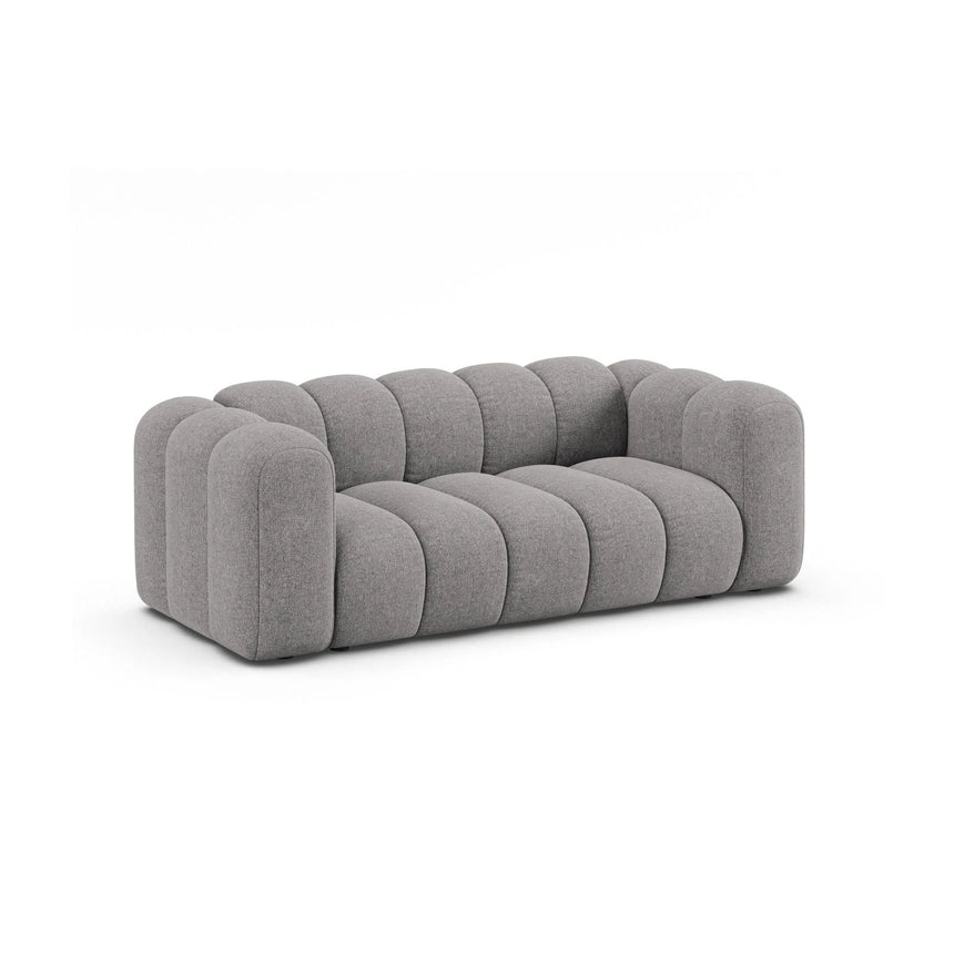 Lupine 2-Sitzer Sofa aus Chenille in Hellgrau (Eden 18 Grey), 200x95 cm von Micadoni – Bild 3