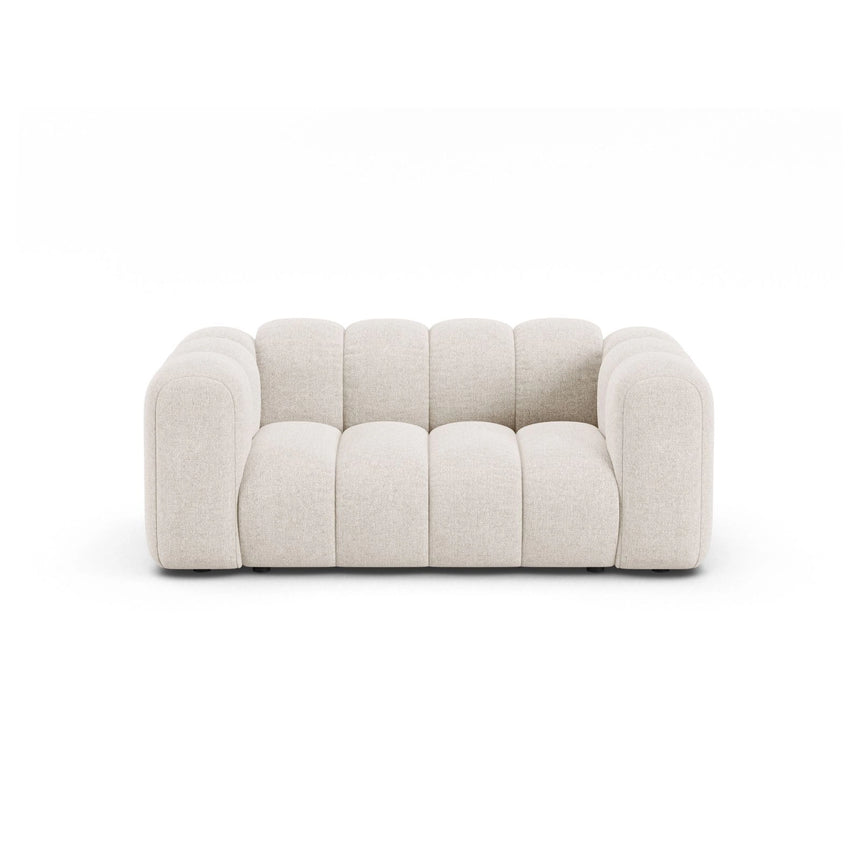 Lupine 2-Sitzer Sofa aus Chenille in Leichtes Beige (Eden 2 Pearl), 170x95 cm von Micadoni – Bild 1