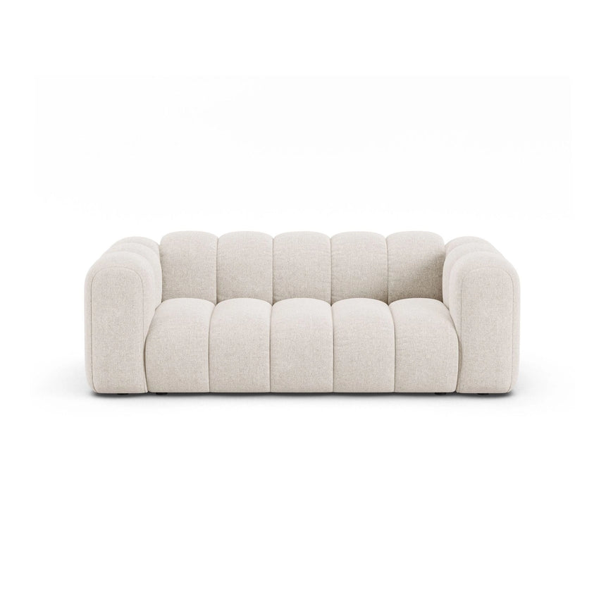 Lupine 2-Sitzer Sofa aus Chenille in Leichtes Beige (Eden 2 Pearl), 200x95 cm von Micadoni – Bild 1