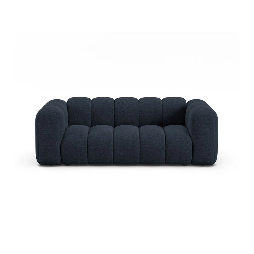 Lupine 2-Sitzer Sofa aus Chenille in Marineblau (Eden 16 Deep Blue), 200x95 cm von Micadoni – Bild 1