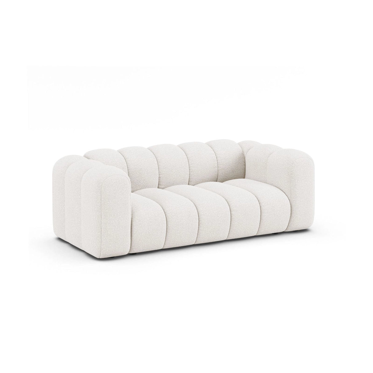 Lupine 2-Sitzer Sofa aus Samt, Boucle oder Chenille, 200x95 cm von Micadoni – Bild 3