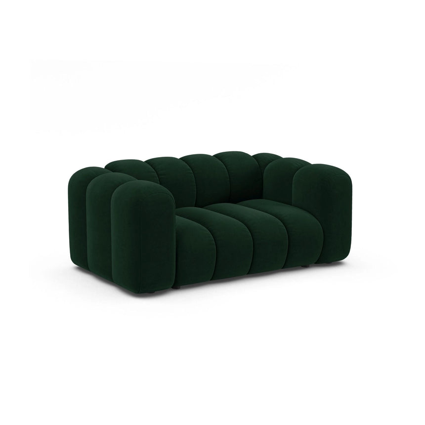 Lupine 2-Sitzer Sofa aus Samt in Flaschengrün (Salvador 7), 170x95 cm von Micadoni – Bild 2