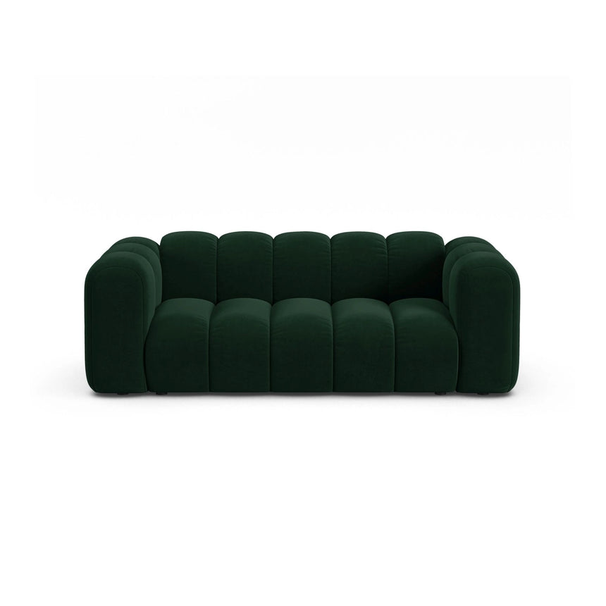 Lupine 2-Sitzer Sofa aus Samt in Flaschengrün (Salvador 7), 200x95 cm von Micadoni – Bild 1
