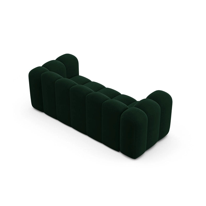 Lupine 2-Sitzer Sofa aus Samt in Flaschengrün (Salvador 7), 200x95 cm von Micadoni – Bild 4