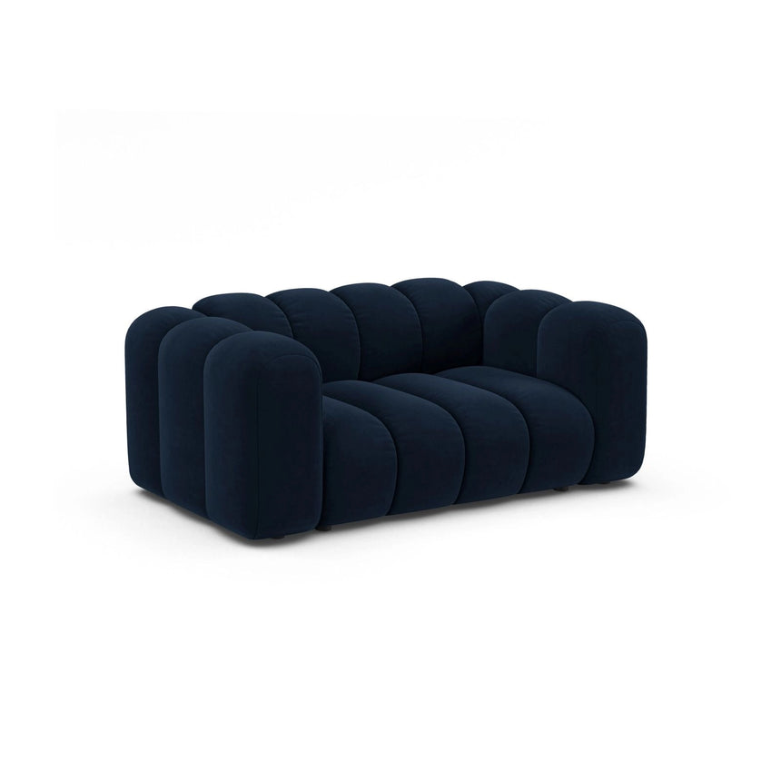 Lupine 2-Sitzer Sofa aus Samt in Königsblau (Salvador 5), 170x95 cm von Micadoni – Bild 2