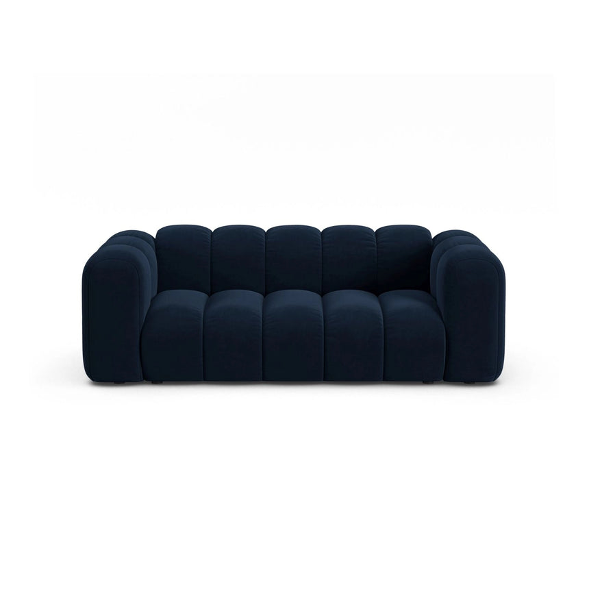 Lupine 2-Sitzer Sofa aus Samt in Königsblau (Salvador 5), 200x95 cm von Micadoni – Bild 1